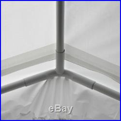 King Canopy 12 Ft x 20 Ft 8 Leg Universal Canopy with Drawstring Cover in White