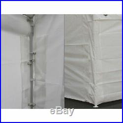 King Canopy Side Wall Kit with Flaps-10 x 20 ft, White/Off-White
