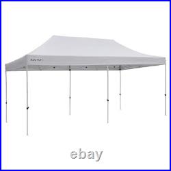 Klutch Tent Canopy Top Replacement 20ft. X 10ft, Commercial Strength, White