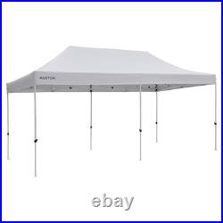 Klutch Tent Canopy Top Replacement 20ft. X 10ft, Commercial Strength, White