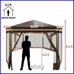 Koreyosh Folding Outdoor Gazebo Pop Up Canopy Tent Patio Party Backyard Shelter