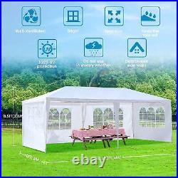 Large Gazebo Canopy Party Tent with 4 Removable Window Side Walls, Wedding