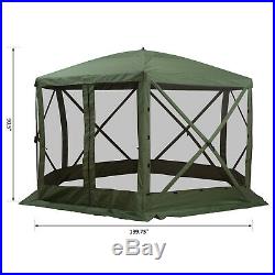 Large Outdoor Pop-up Canopy Shade with Easy Setup/Takedown & Spacious Design Green