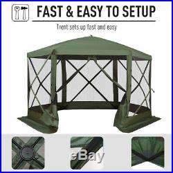 Large Outdoor Pop-up Canopy Shade with Easy Setup/Takedown & Spacious Design Green