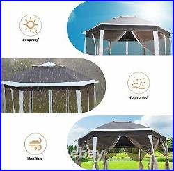 Livebest Gazebo Pop Up Canopy Tent Mosquito Net Patio Outdoor Shelter Garden