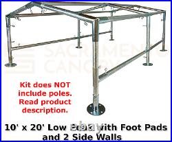 Low Peak Canopy Fittings Kits, DIY Carport or Greenhouse, EMT Connector Parts