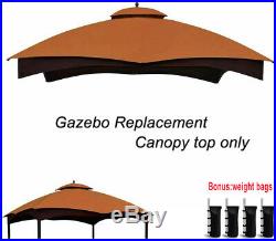 Lowe's Allen Roth #GF-12S004B-1 10X12 Gazebo Replacement Canopy Top Cover Roof