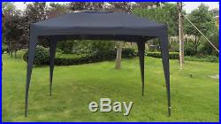 MCombo 10x10 EZ POP UP 4 WALLS CANOPY PARTY TENT GAZEBO WITH SIDES 6051-Black