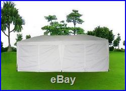 MCombo 10x20 FT EZ POP UP 6 WALLS CANOPY PARTY TENT GAZEBO WITH SIDES -White