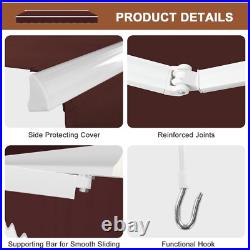 Manual Patio Awning Canopy Outdoor Sun Shade Shelter Retractable Garden 3 SIZE
