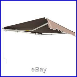 Manual Patio Retractable Awning Canopy Cover Deck Door Cafe Outdoor Sunshade