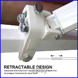Manual Patio Retractable Deck Awning Sunshade Shelter Canopy Outdoor 1210