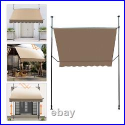 Manual Retractable Sunshade Adjustable Outdoor Sun Shade Sunshade Shelter