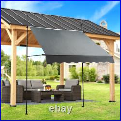 Manual Retractable Sunshade Adjustable Outdoor Sun Shade Sunshade Shelter