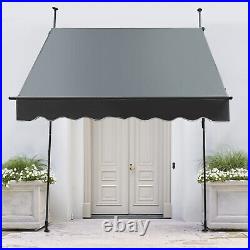 Manual Retractable Sunshade Adjustable Outdoor Sun Shade Sunshade Shelter