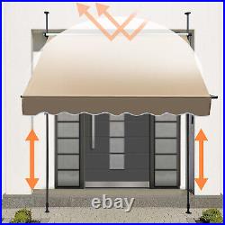 Manual Retractable Sunshade Adjustable Outdoor Sun Shade Sunshade Shelter