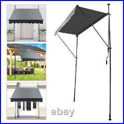 Manual Retractable Sunshade Adjustable Outdoor Sun Shade Sunshade Shelter