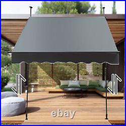 Manual Retractable Sunshade Adjustable Outdoor Sun Shade Sunshade Shelter