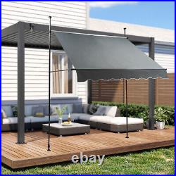 Manual Retractable Sunshade Adjustable Outdoor Sun Shade Sunshade Shelter