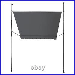 Manual Retractable Sunshade Adjustable Outdoor Sun Shade Sunshade Shelter