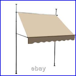 Manual Retractable Sunshade Adjustable Outdoor Sun Shade Sunshade Shelter