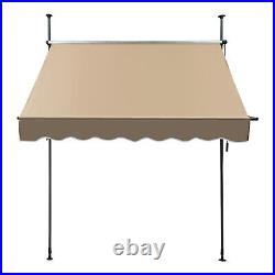 Manual Retractable Sunshade Adjustable Outdoor Sun Shade Sunshade Shelter