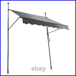 Manual Retractable Sunshade Adjustable Outdoor Sun Shade Sunshade Shelter