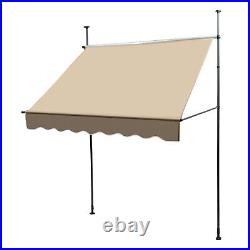 Manual Retractable Sunshade Adjustable Outdoor Sun Shade Sunshade Shelter