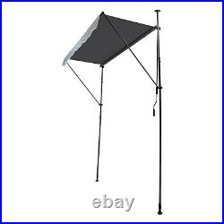 Manual Retractable Sunshade Adjustable Outdoor Sun Shade Sunshade Shelter