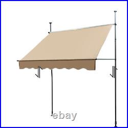 Manual Retractable Sunshade Adjustable Outdoor Sun Shade Sunshade Shelter