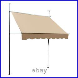 Manual Retractable Sunshade Adjustable Outdoor Sun Shade Sunshade Shelter