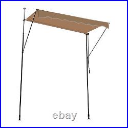 Manual Retractable Sunshade Adjustable Outdoor Sun Shade Sunshade Shelter