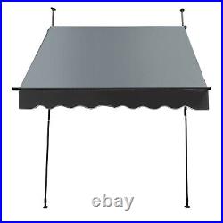 Manual Retractable Sunshade Adjustable Outdoor Sun Shade Sunshade Shelter