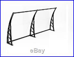 Mcombo 40x80 Window Awning Polycarbonate Front Door Patio Cover Canopy Tent