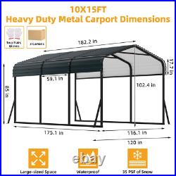 Metal Carport WithGalvanized Steel Roof Heavy Duty Metal Roof Carport for Trac