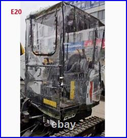 Mini Excavator Rainshed Warm Awning Thickened Pvc Windproof Fit For Bobcat E20