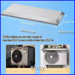 Mini Split Cover for Outside Unit, Heat Pump Outdoor Covers (39×16IN) Stainles