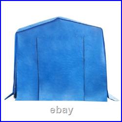 Motorcycle Outdoor Storage Shed Bike Carport with Roll-up Door for Lawn Mowers