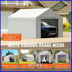 Multi-Functional 10x20 ft Garage Canopy with Easy Installation & UV Resistance