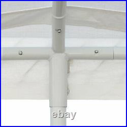 Multi-Use Shed Outdoor Canopy 10X20 Ft Domain Carport Garage Heavy Duty White