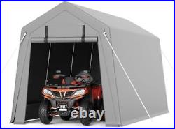 NEW 10 x 15 ft Carport Storage Shed, Portable Garage with Roll-up Zipper Door