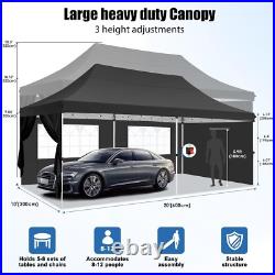 NEW 10x20ft Outdoor Wedding Pop Up Canopy Heavy Duty Instant Party Tent Shelter