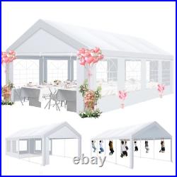 NEW 13 x26 FT Heavy Duty Wedding Party Tent Outdoor Gazebo Canopy Tent White