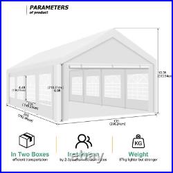 NEW 13 x26 FT Heavy Duty Wedding Party Tent Outdoor Gazebo Canopy Tent White