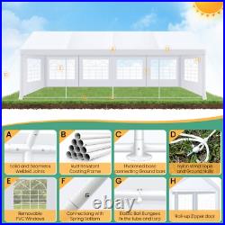 NEW 13 x26 FT Heavy Duty Wedding Party Tent Outdoor Gazebo Canopy Tent White