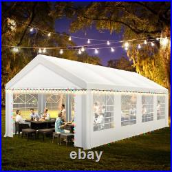 NEW 13 x26 FT Heavy Duty Wedding Party Tent Outdoor Gazebo Canopy Tent White