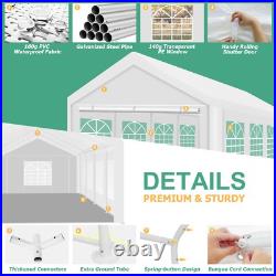 NEW 13 x26 FT Heavy Duty Wedding Party Tent Outdoor Gazebo Canopy Tent White