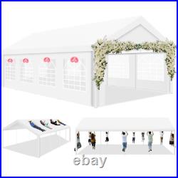 NEW 13 x26 FT Heavy Duty Wedding Party Tent Outdoor Gazebo Canopy Tent White