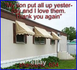 NEW FREE SHIPPING SavAwn Retractable 6x2x2 Taupe Brown Window Door Awning Canopy