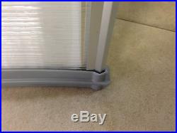 NEW PC AWNING FOR WINDOW & DOOR 78x36 POLYCARBONATE (CLEAR HOLLOW SHEET) GREY
